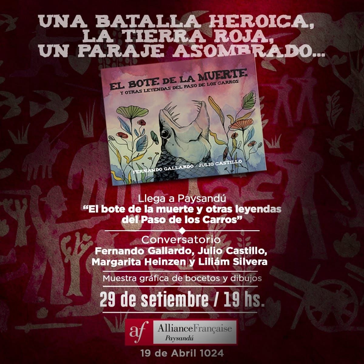El bote de la muerte y otras leyendas del Paso de los Carros, conversatorio del 29 de setiembre